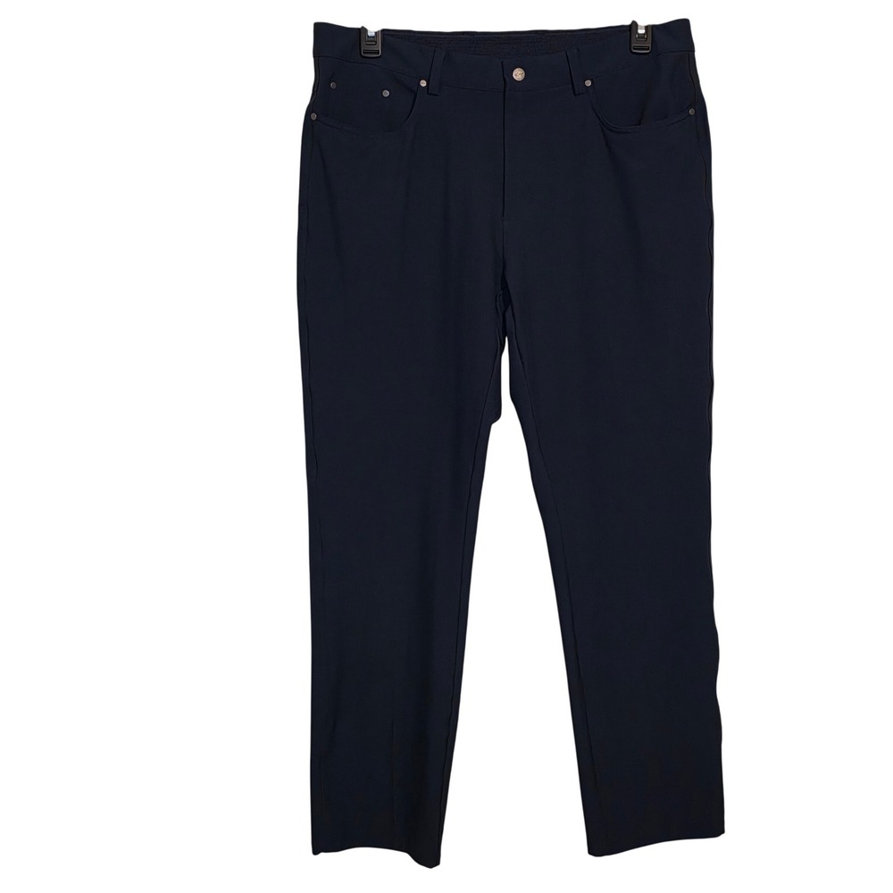 Greg Norman Men's Navy Blue Golf Performance Stretch Pants Size 36x30